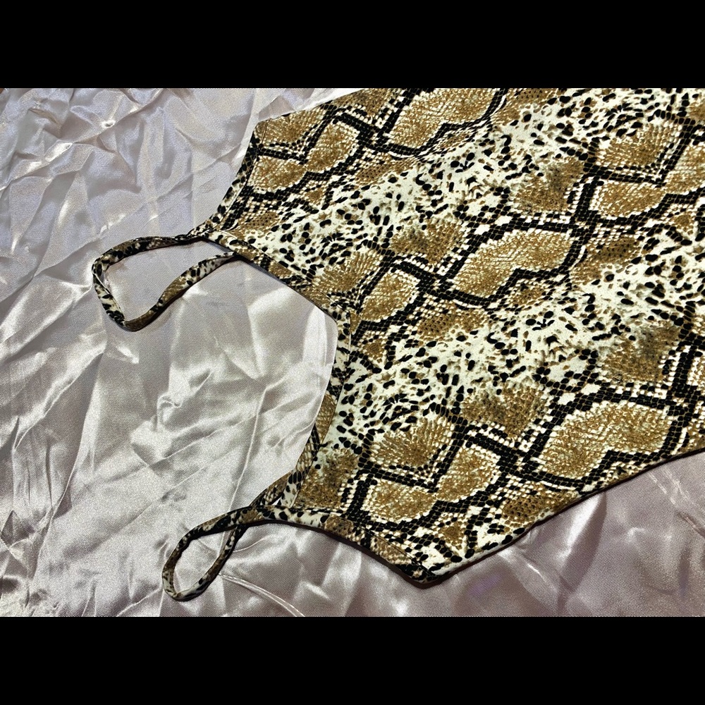 Snake Print Dress